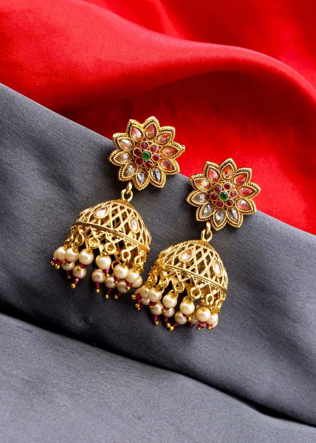 BRILLIANT ANTIQUE JHUMKI