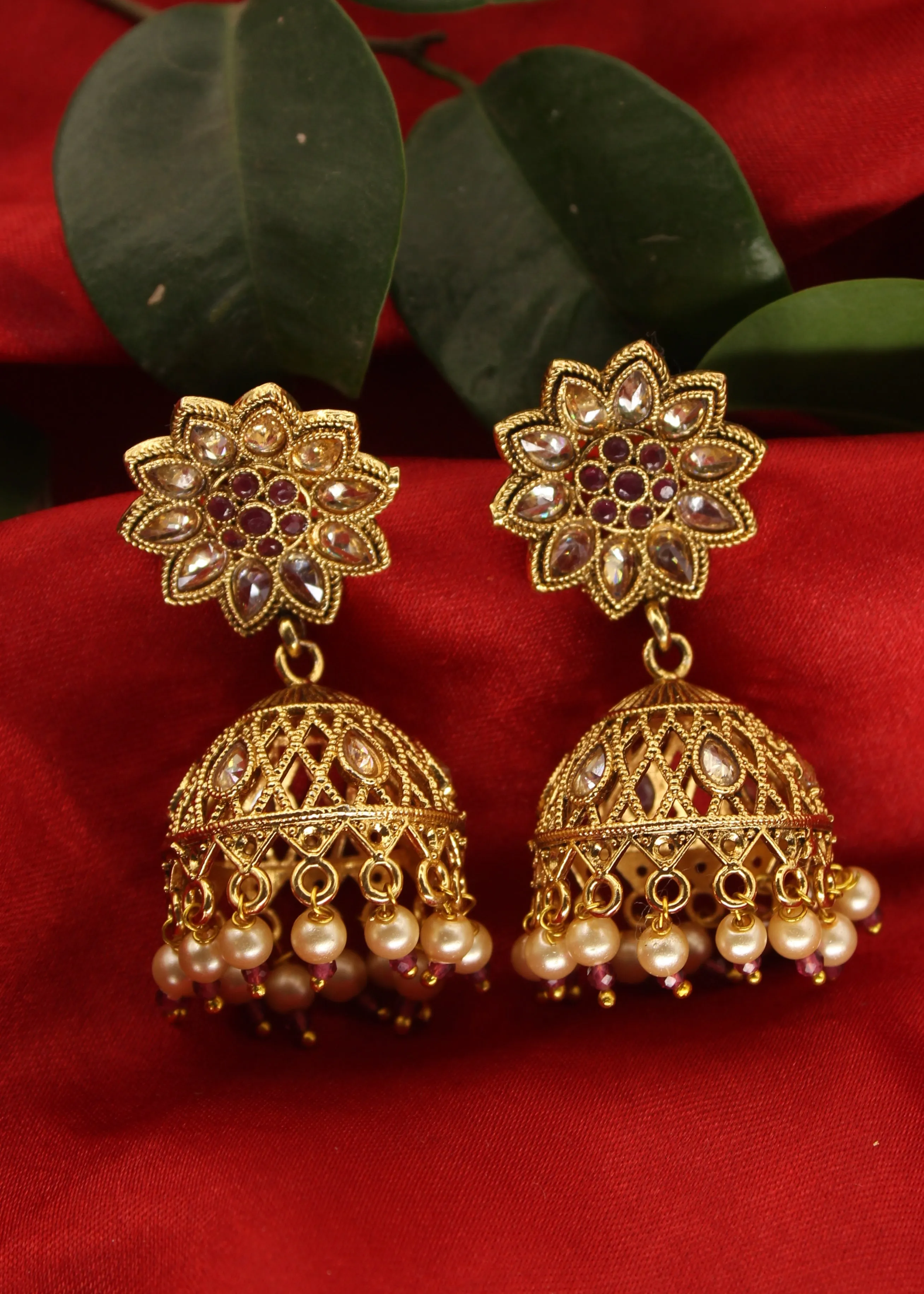 BRILLIANT ANTIQUE JHUMKI