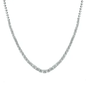 Brilliant Miracle Tennis Necklace with 1/2ct of Diamonds in Sterling Silver