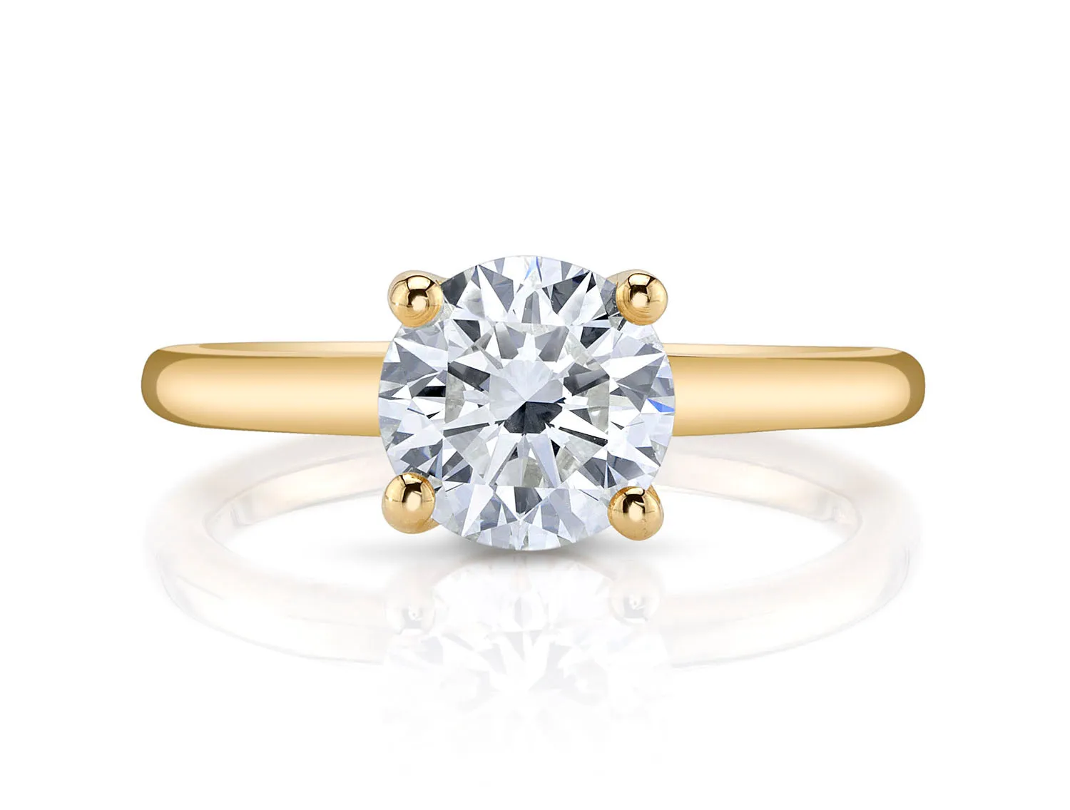 Brilliant Round Diamond Solitaire Engagement Ring