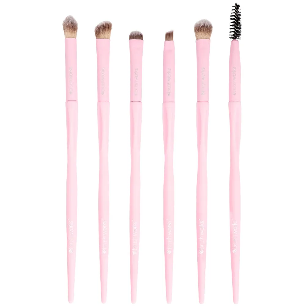 Brushworks HD 6 Piece Eye & Brow Brush Set Set