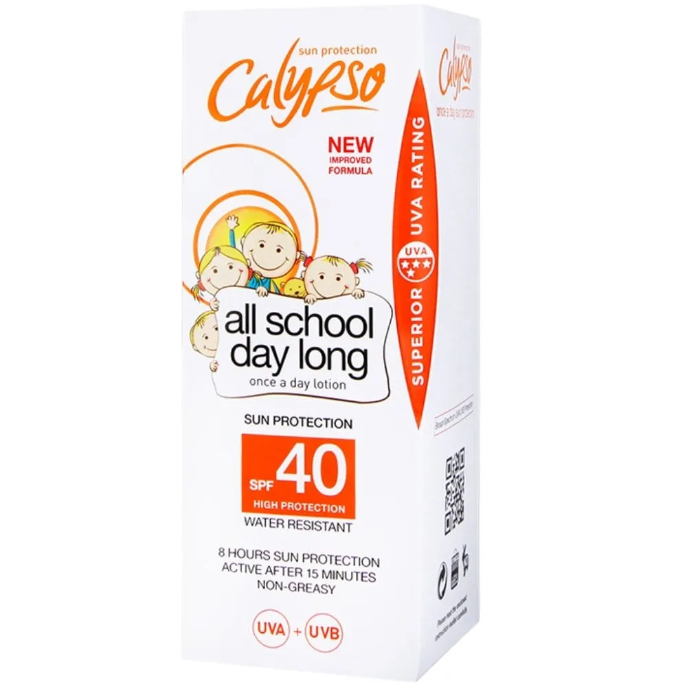 Calypso High Protection All School Day Long Sun Protection Cream SPF40 150ml