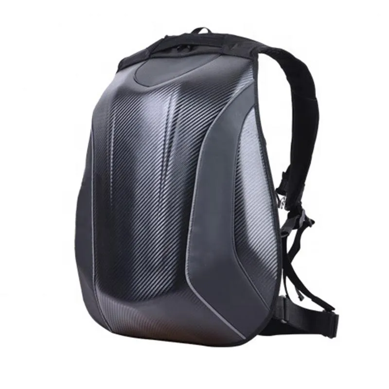 Carbon Fiber Hard Shell Moto Backpack