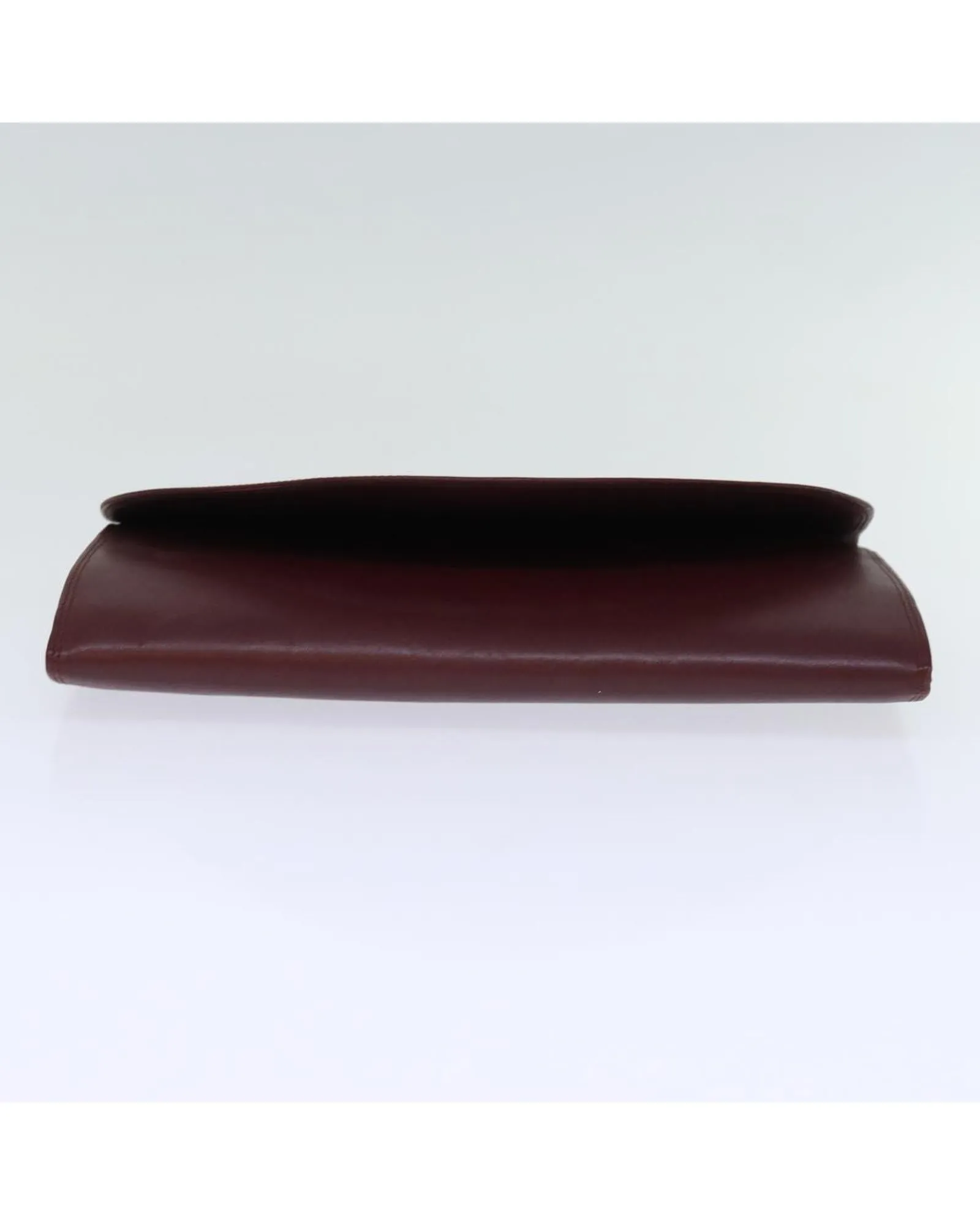 Cartier Must de Cartier Leather Clutch Burgundy