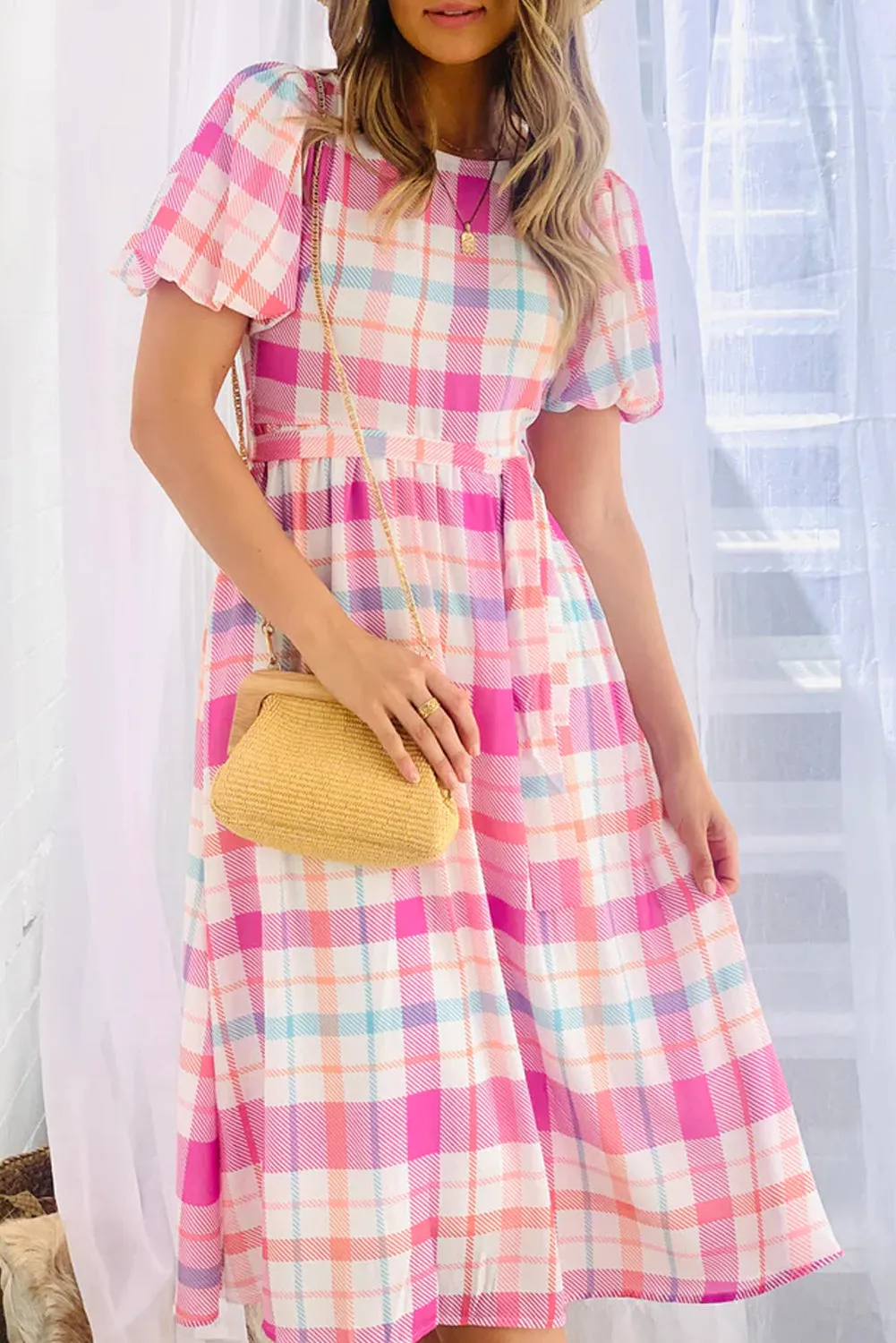 Casual Chic Plaid Dress