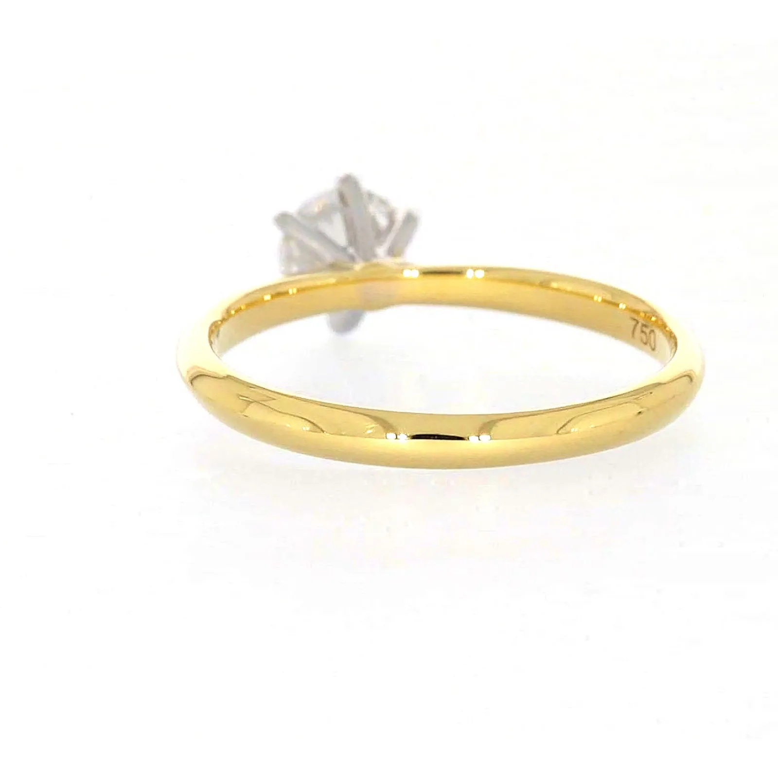 Celebration 18ct Yellow Gold Round Brilliant Cut 1/2 Carat tw of Certified Lab Grown Diamonds Ring