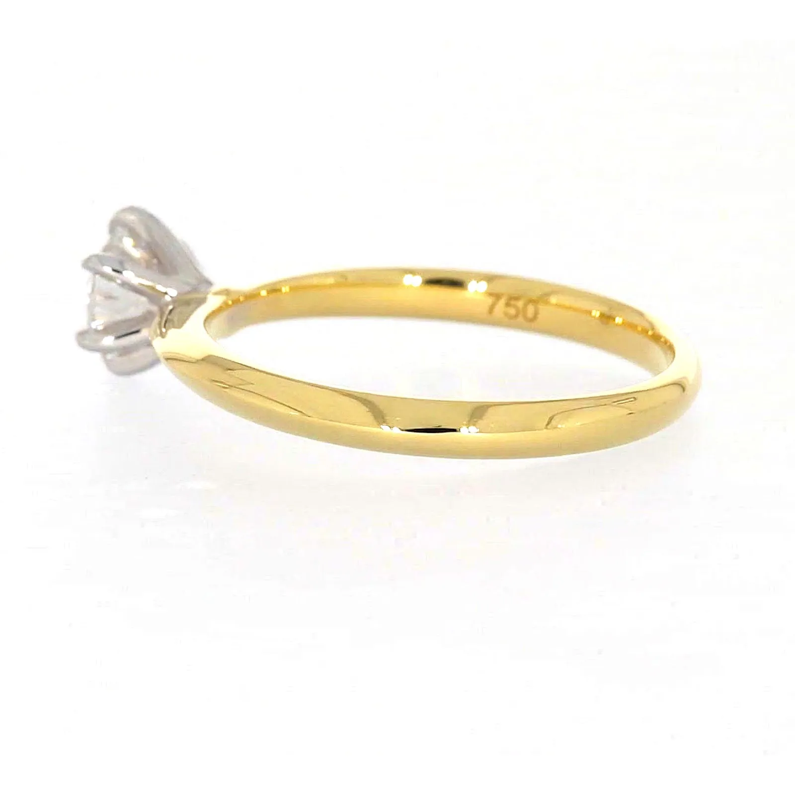 Celebration 18ct Yellow Gold Round Brilliant Cut 1/2 Carat tw of Certified Lab Grown Diamonds Ring