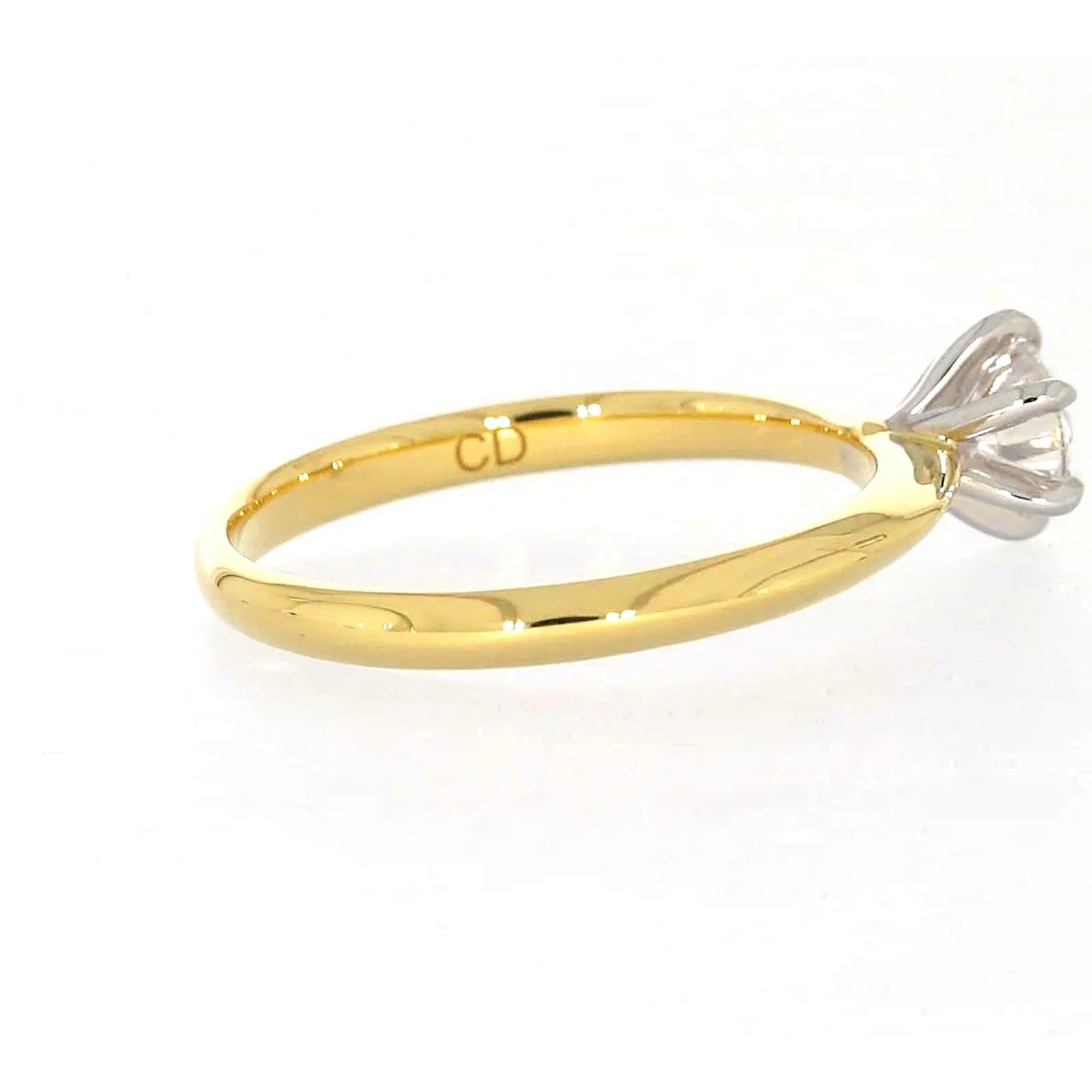 Celebration 18ct Yellow Gold Round Brilliant Cut 1/2 Carat tw of Certified Lab Grown Diamonds Ring