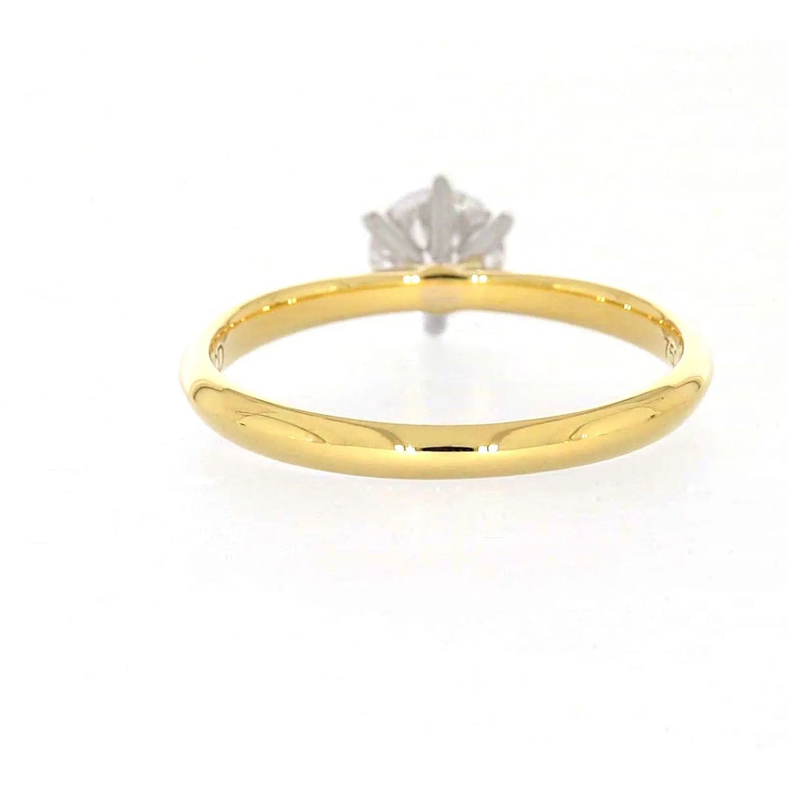 Celebration 18ct Yellow Gold Round Brilliant Cut 1/2 Carat tw of Certified Lab Grown Diamonds Ring