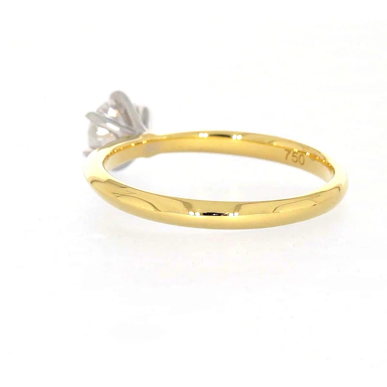 Celebration 18ct Yellow Gold Round Brilliant Cut 1/2 Carat tw of Certified Lab Grown Diamonds Ring