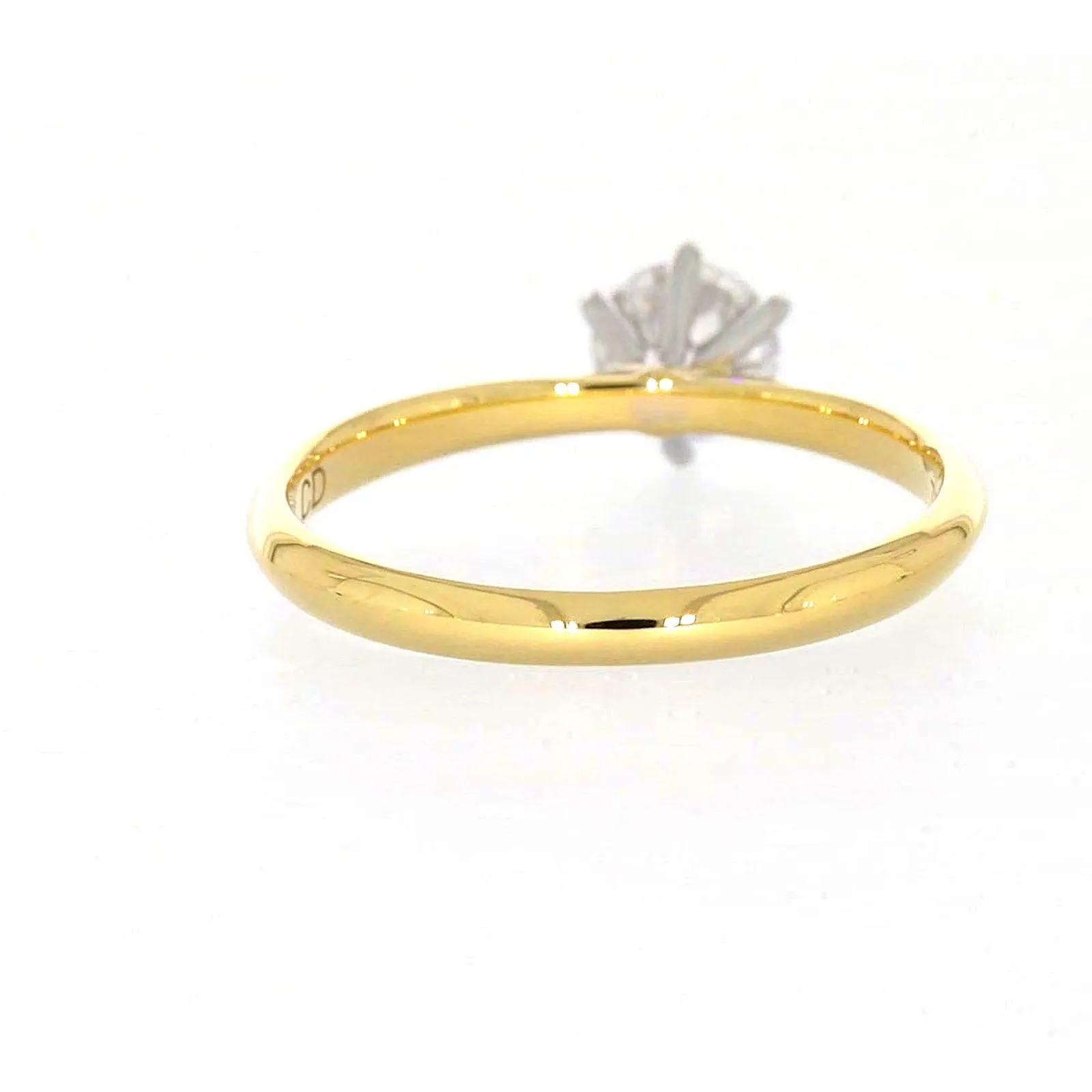 Celebration 18ct Yellow Gold Round Brilliant Cut 1/2 Carat tw of Certified Lab Grown Diamonds Ring