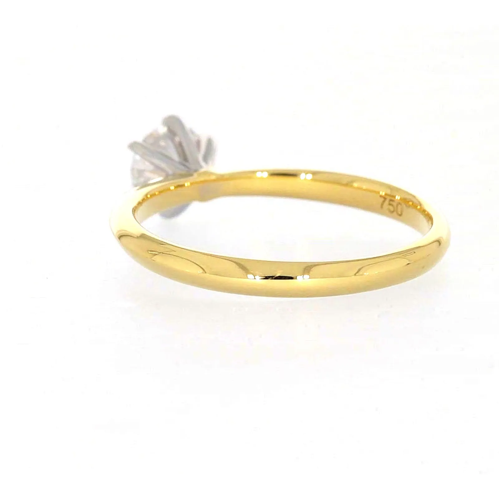 Celebration 18ct Yellow Gold Round Brilliant Cut 1/2 Carat tw of Certified Lab Grown Diamonds Ring