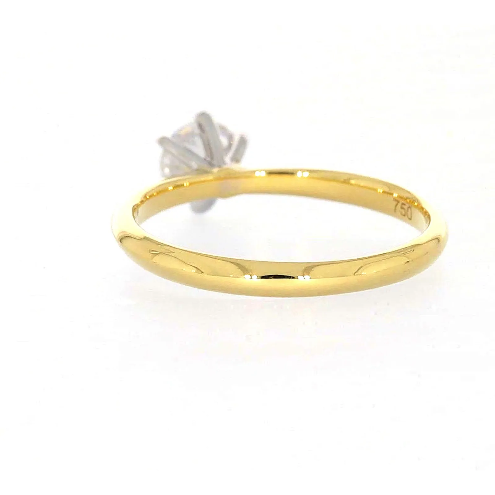 Celebration 18ct Yellow Gold Round Brilliant Cut 1/2 Carat tw of Certified Lab Grown Diamonds Ring