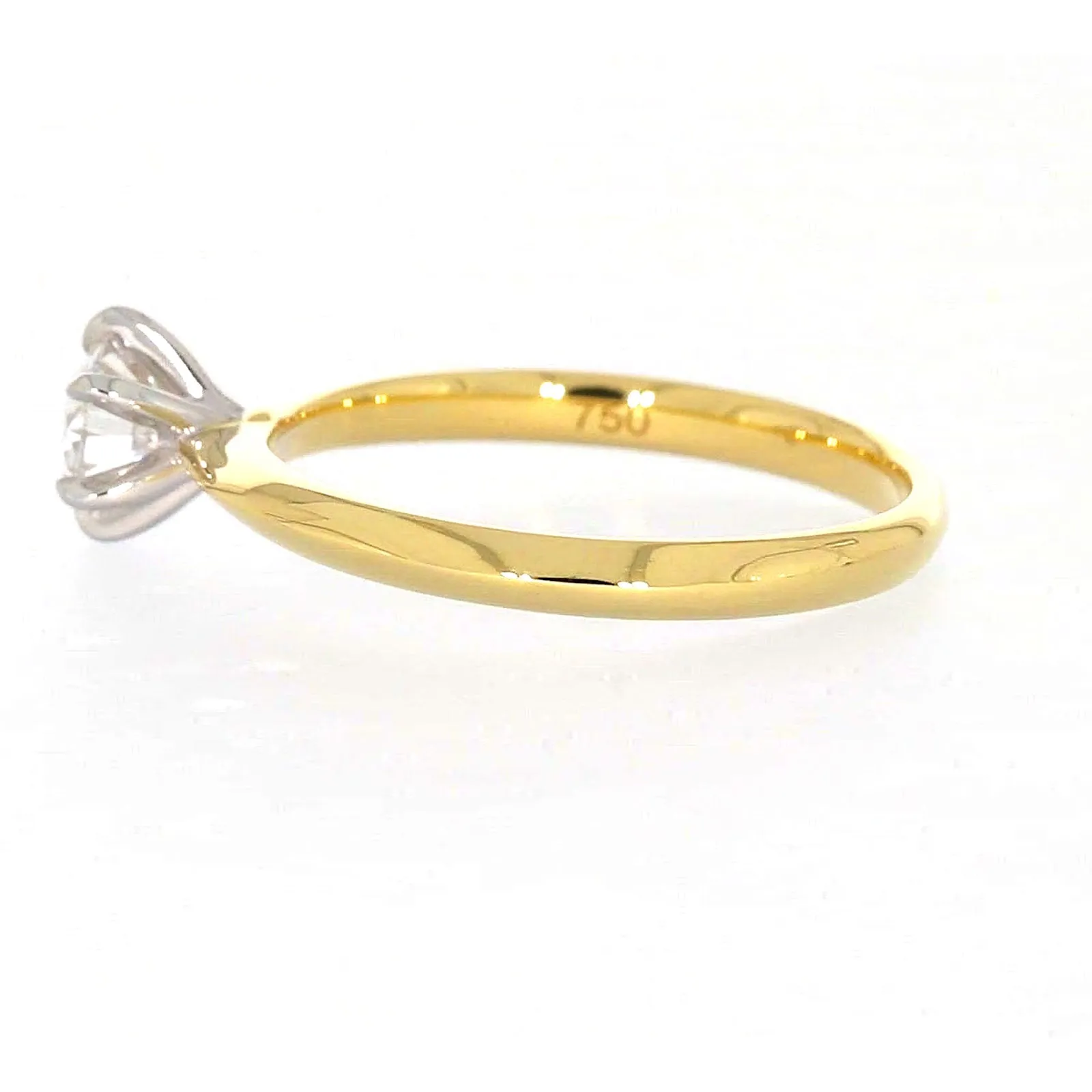 Celebration 18ct Yellow Gold Round Brilliant Cut 1/2 Carat tw of Certified Lab Grown Diamonds Ring