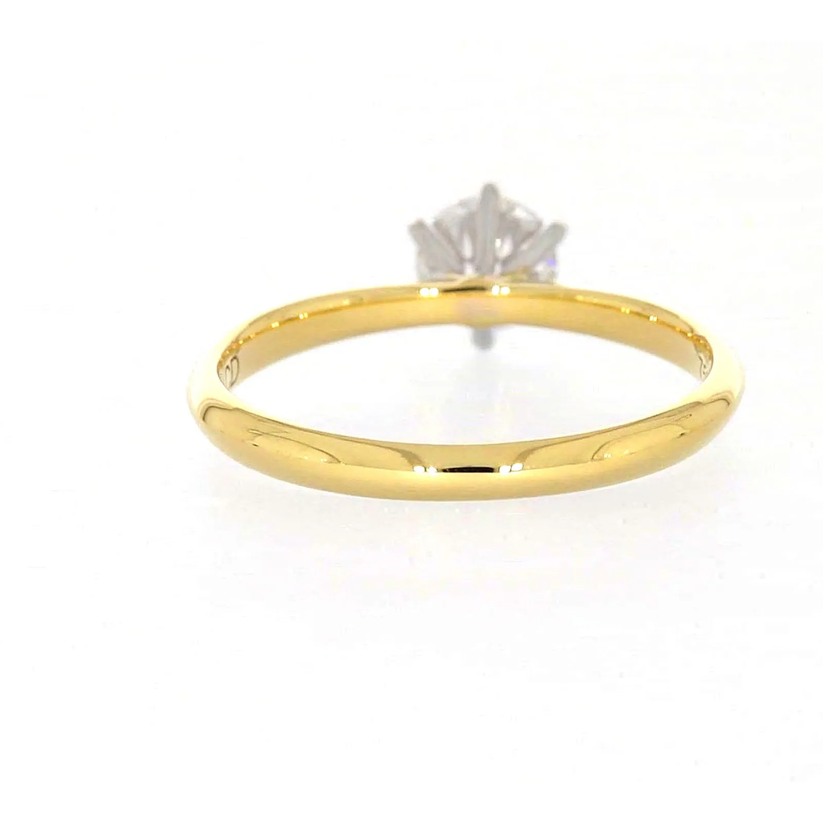 Celebration 18ct Yellow Gold Round Brilliant Cut 1/2 Carat tw of Certified Lab Grown Diamonds Ring