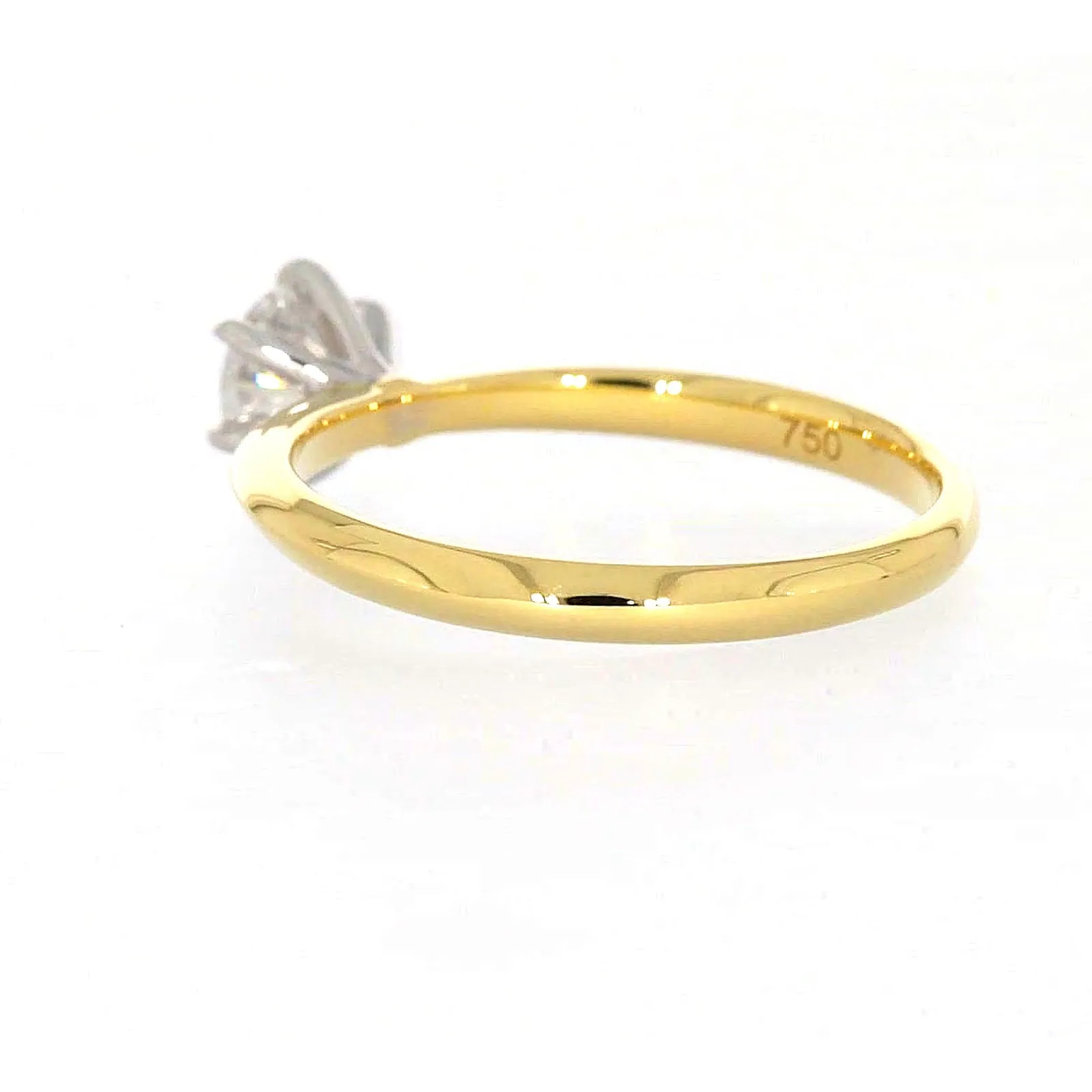 Celebration 18ct Yellow Gold Round Brilliant Cut 1/2 Carat tw of Certified Lab Grown Diamonds Ring