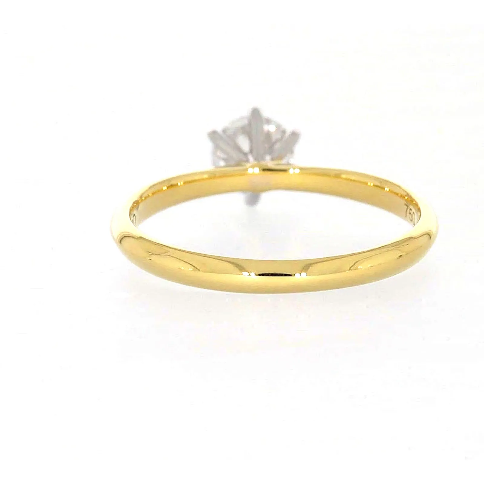 Celebration 18ct Yellow Gold Round Brilliant Cut 1/2 Carat tw of Certified Lab Grown Diamonds Ring