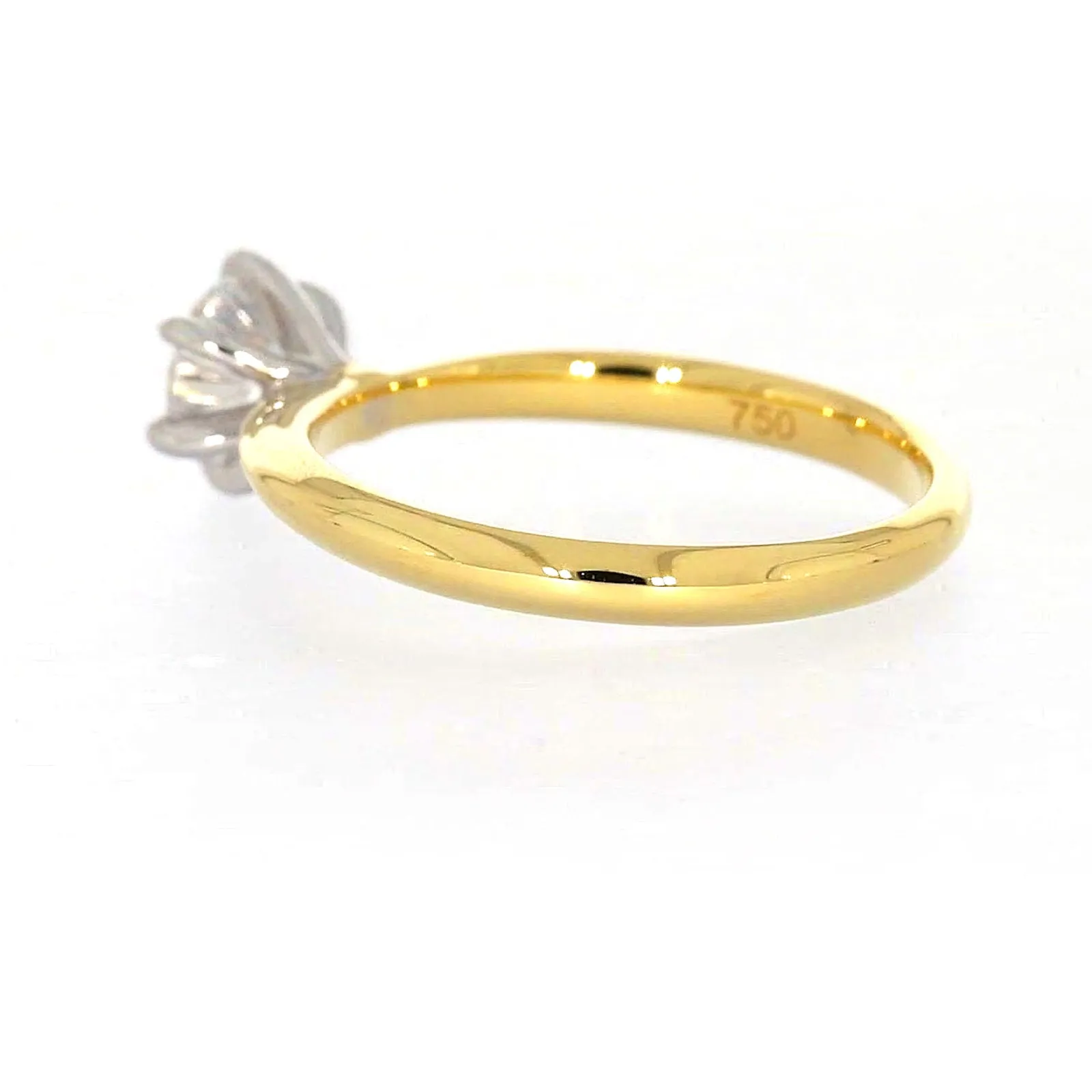 Celebration 18ct Yellow Gold Round Brilliant Cut 3/4 Carat tw of Certified Lab Grown Diamonds Ring