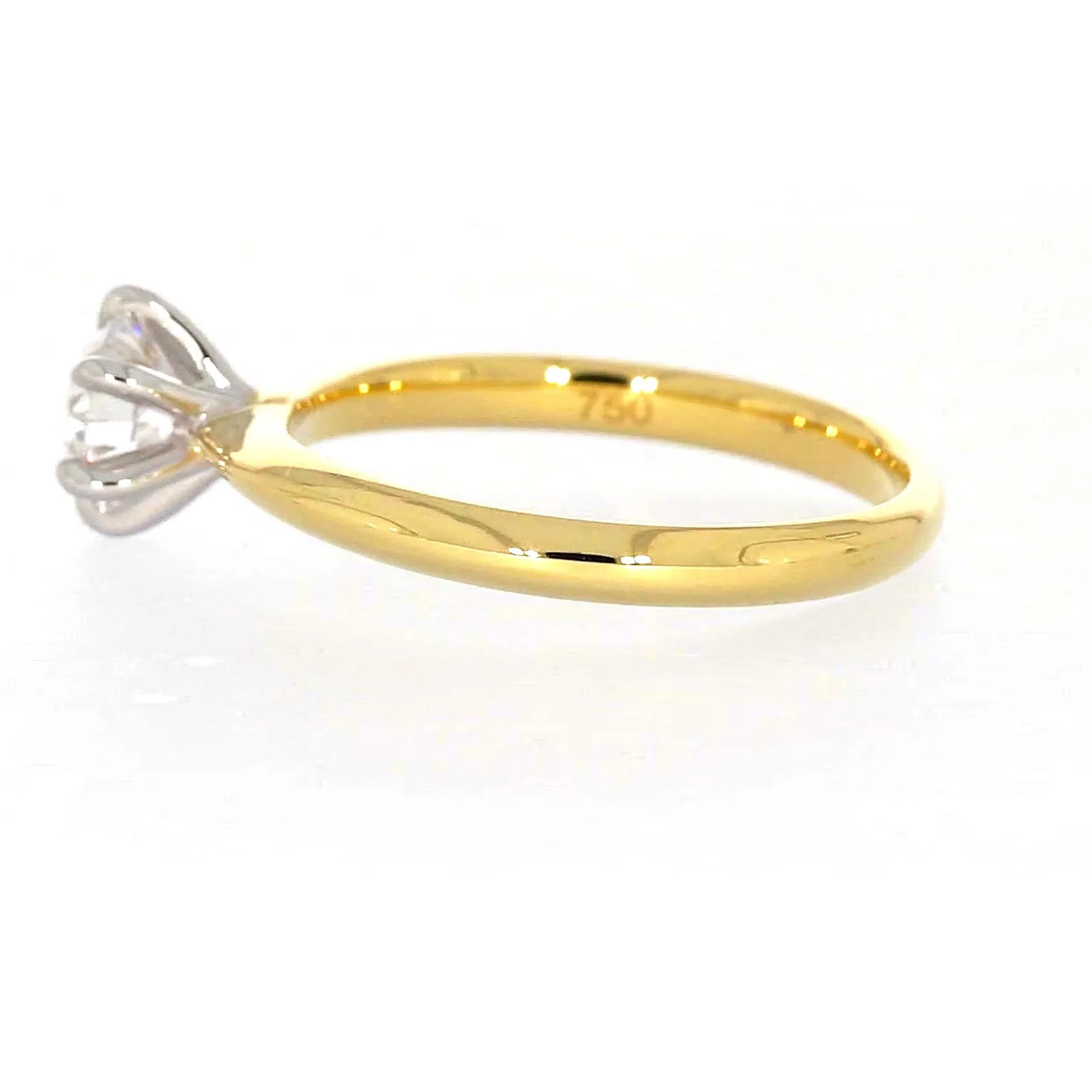 Celebration 18ct Yellow Gold Round Brilliant Cut 3/4 Carat tw of Certified Lab Grown Diamonds Ring