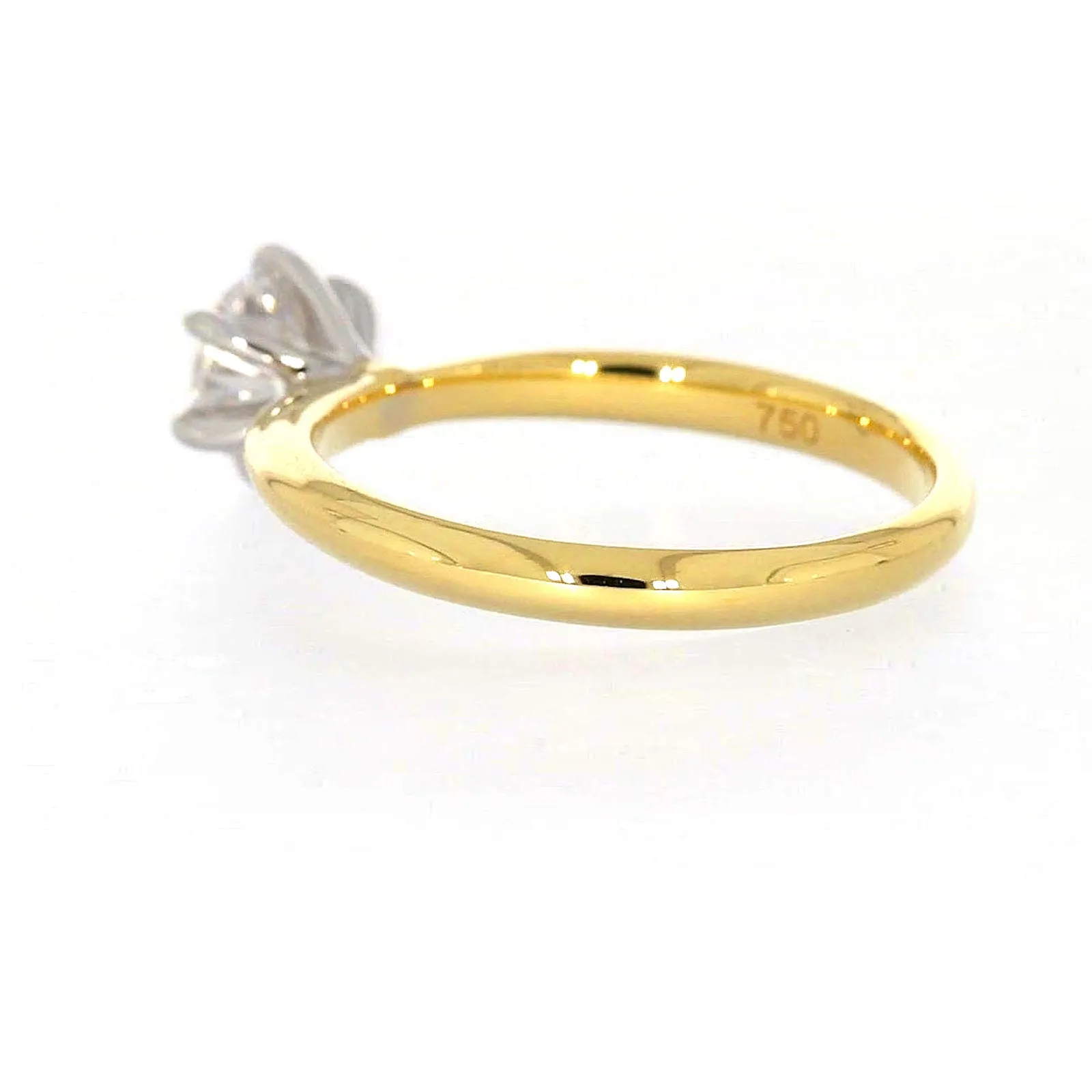 Celebration 18ct Yellow Gold Round Brilliant Cut 3/4 Carat tw of Certified Lab Grown Diamonds Ring