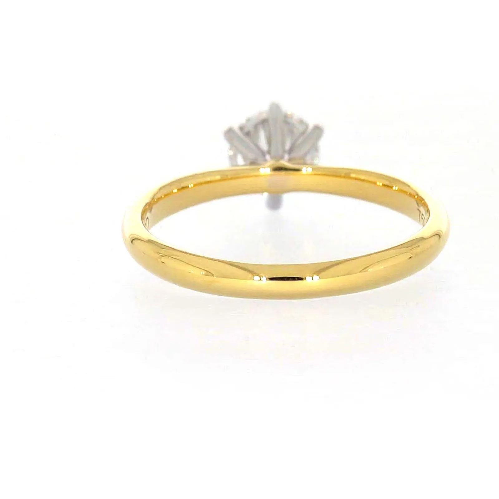 Celebration 18ct Yellow Gold Round Brilliant Cut 3/4 Carat tw of Certified Lab Grown Diamonds Ring