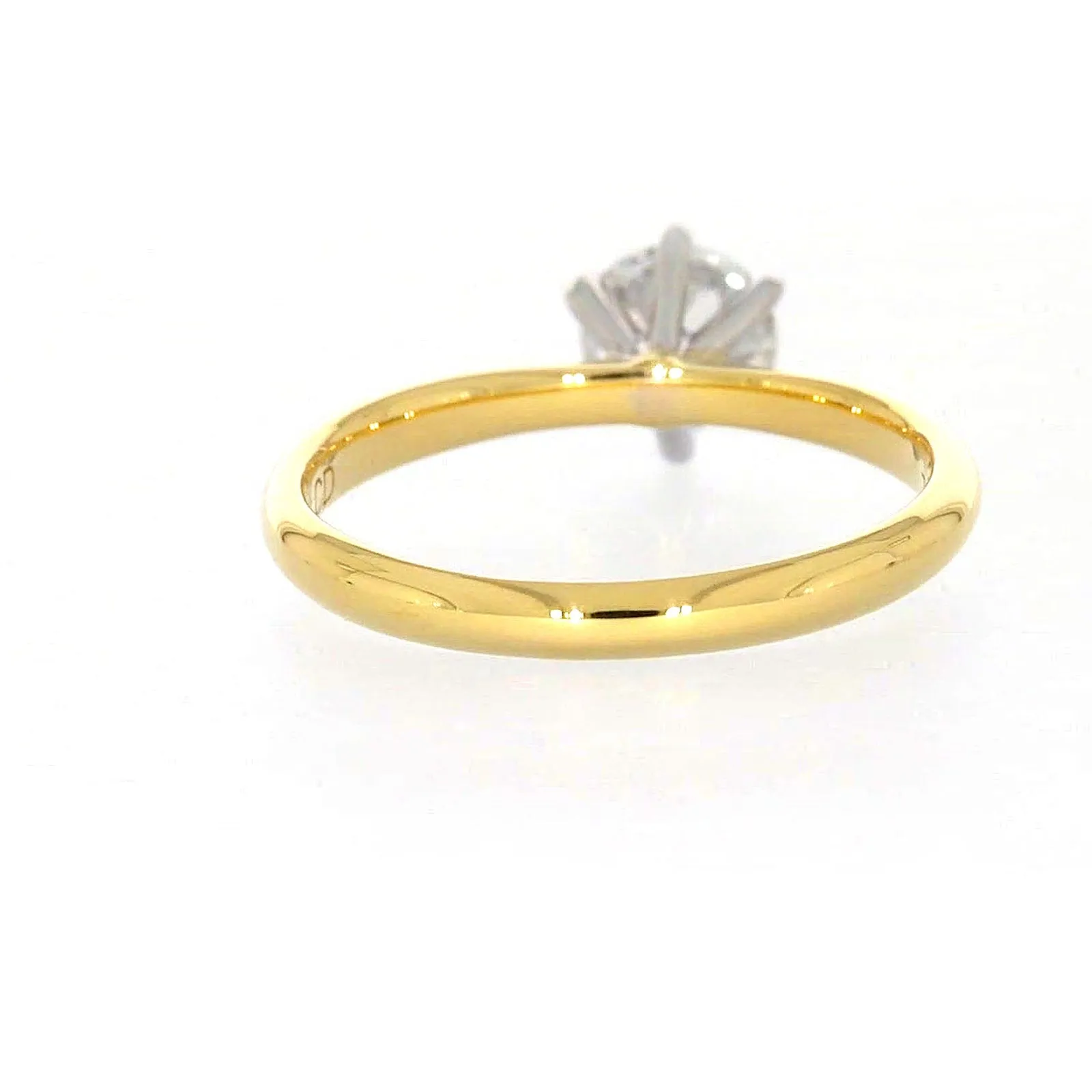 Celebration 18ct Yellow Gold Round Brilliant Cut 3/4 Carat tw of Certified Lab Grown Diamonds Ring