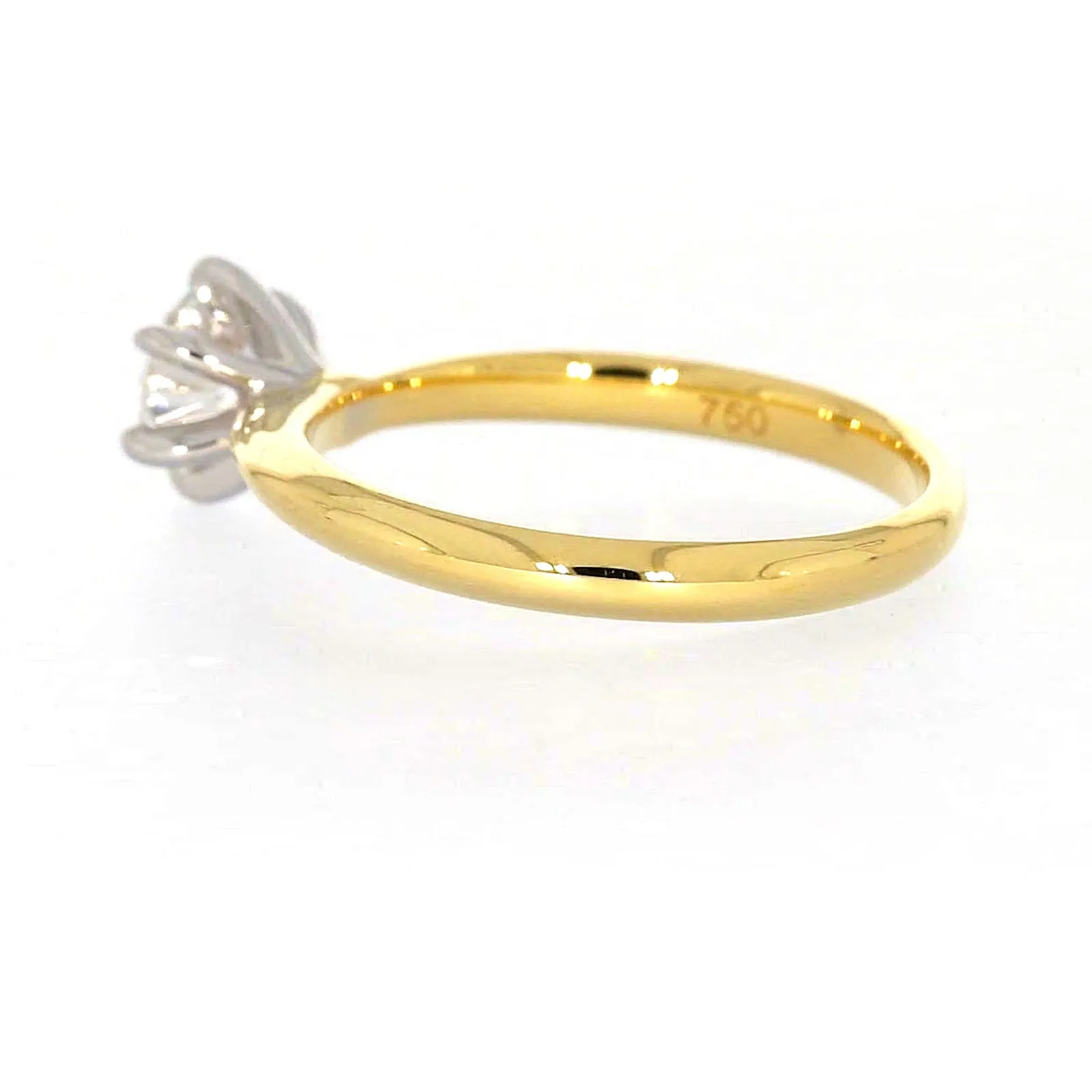 Celebration 18ct Yellow Gold Round Brilliant Cut 3/4 Carat tw of Certified Lab Grown Diamonds Ring