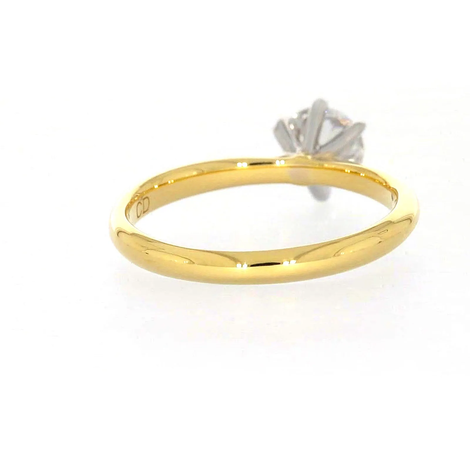 Celebration 18ct Yellow Gold Round Brilliant Cut 3/4 Carat tw of Certified Lab Grown Diamonds Ring