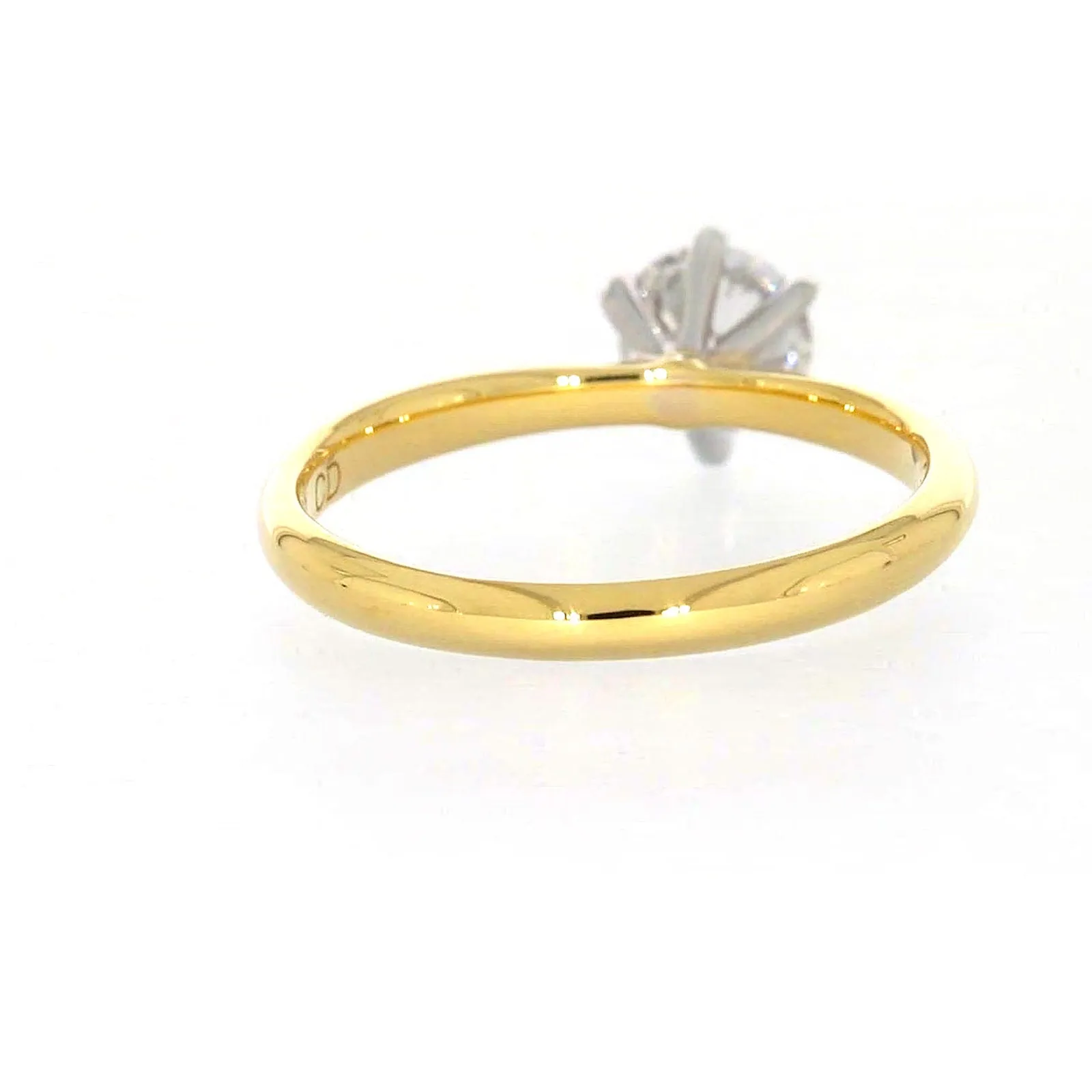 Celebration 18ct Yellow Gold Round Brilliant Cut 3/4 Carat tw of Certified Lab Grown Diamonds Ring