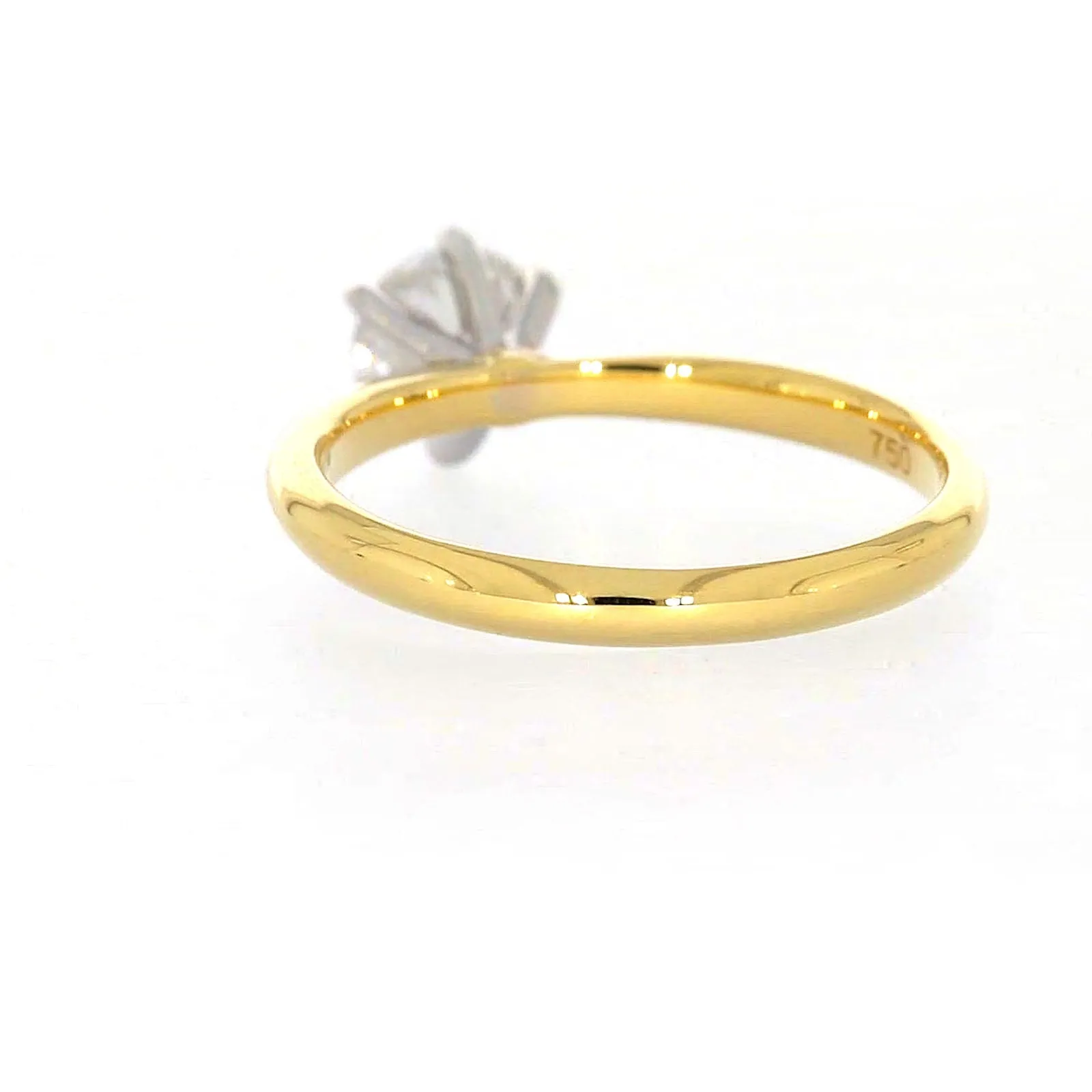 Celebration 18ct Yellow Gold Round Brilliant Cut 3/4 Carat tw of Certified Lab Grown Diamonds Ring