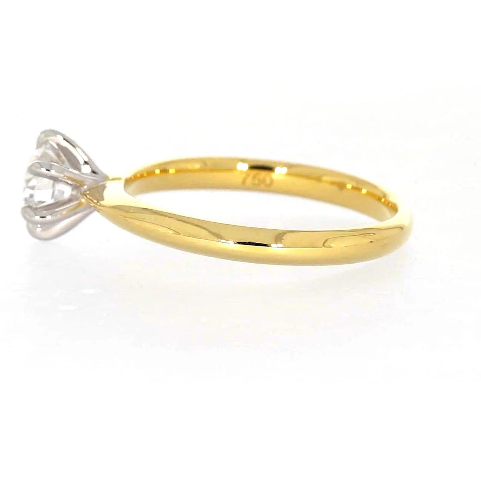 Celebration 18ct Yellow Gold Round Brilliant Cut 3/4 Carat tw of Certified Lab Grown Diamonds Ring