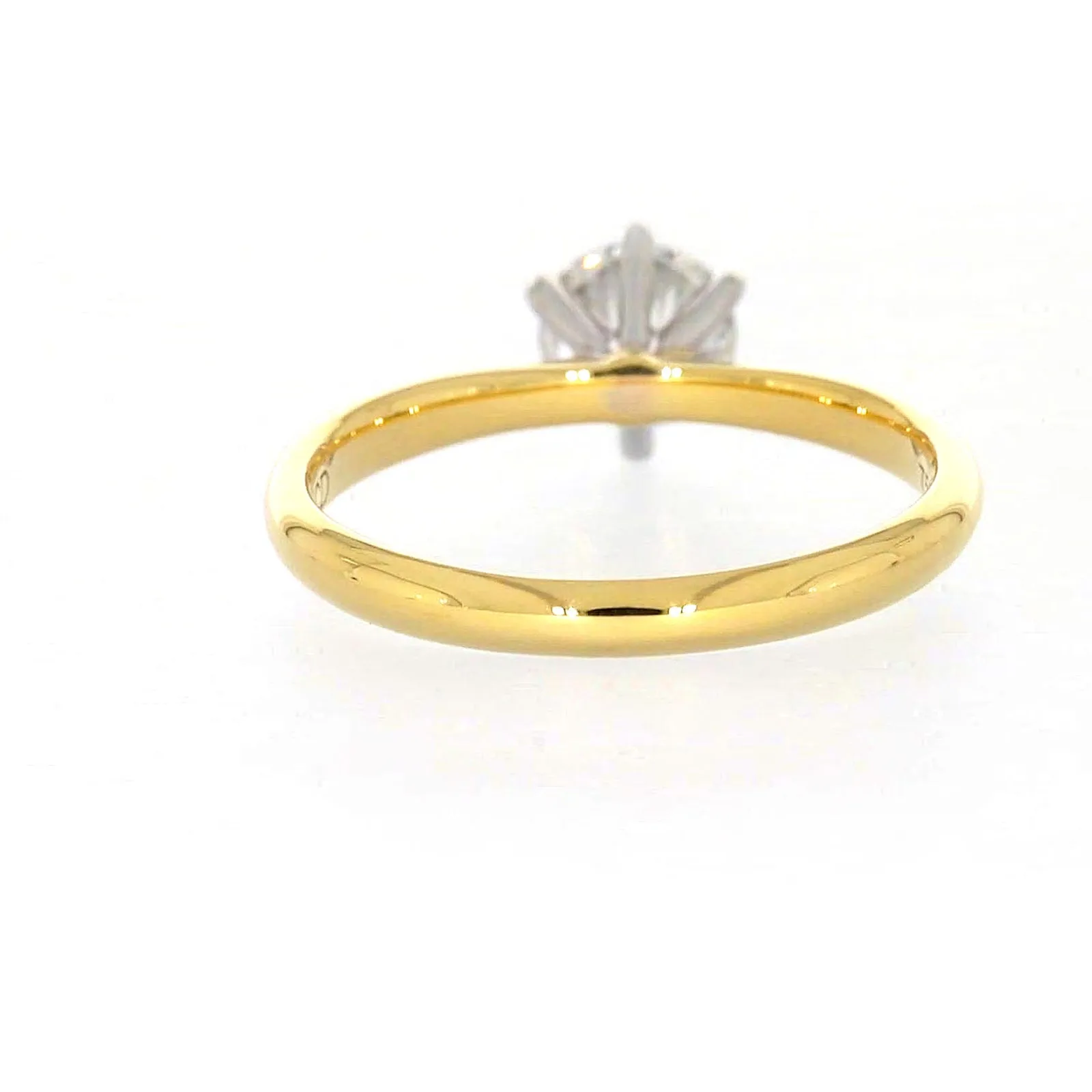 Celebration 18ct Yellow Gold Round Brilliant Cut 3/4 Carat tw of Certified Lab Grown Diamonds Ring