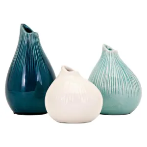 Chic Stein Vases - Set of 3