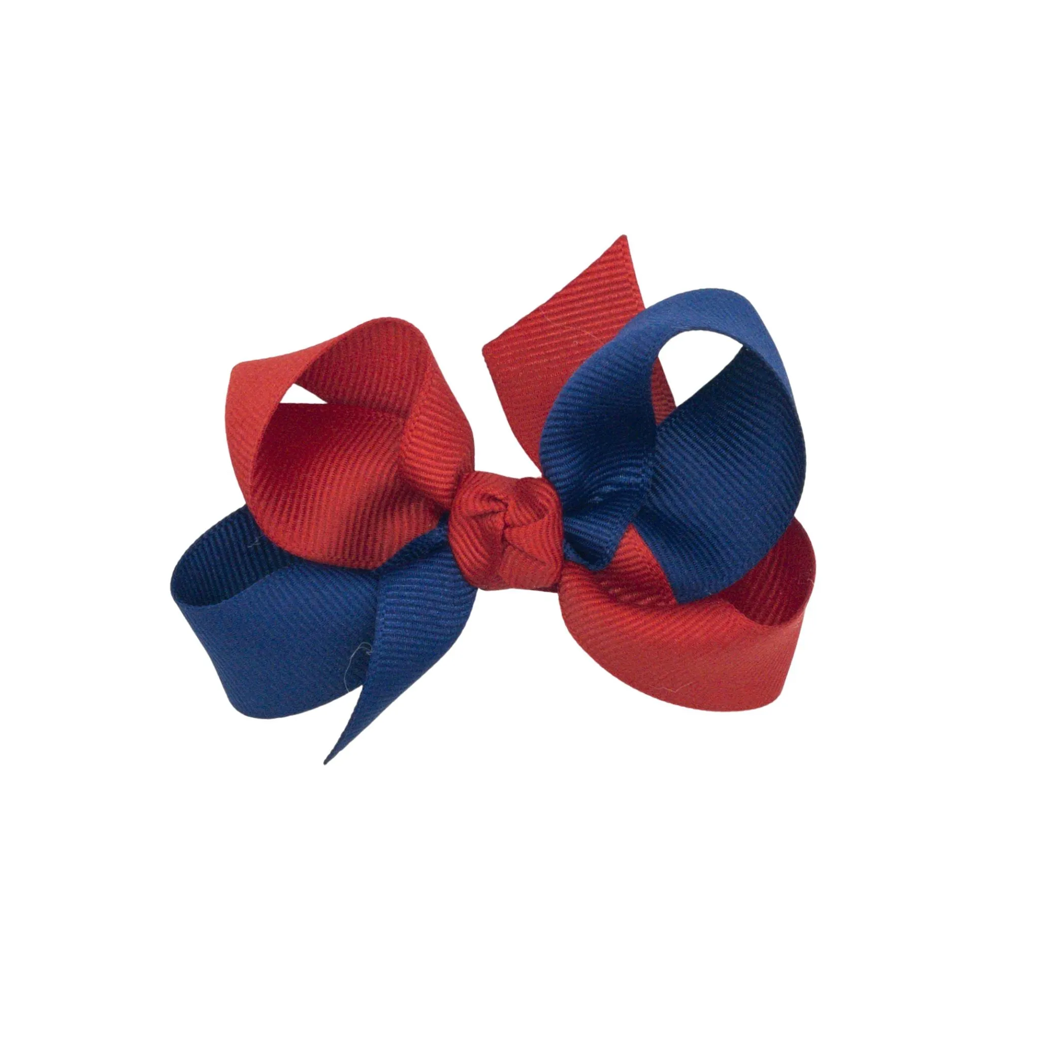 Collegiate Criss Crossed Grosgrain Hair Bow