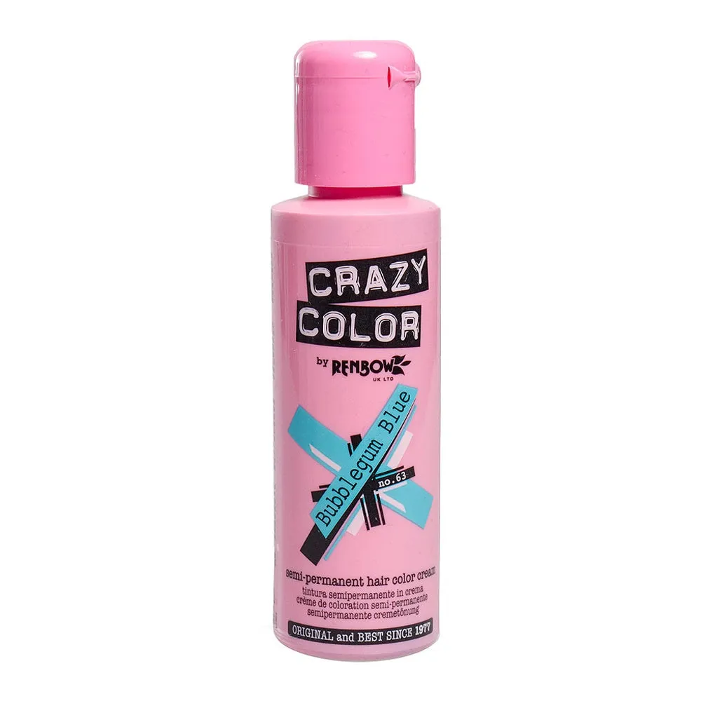 Crazy Colour Bubblegum Blue Hair Dye 100ml