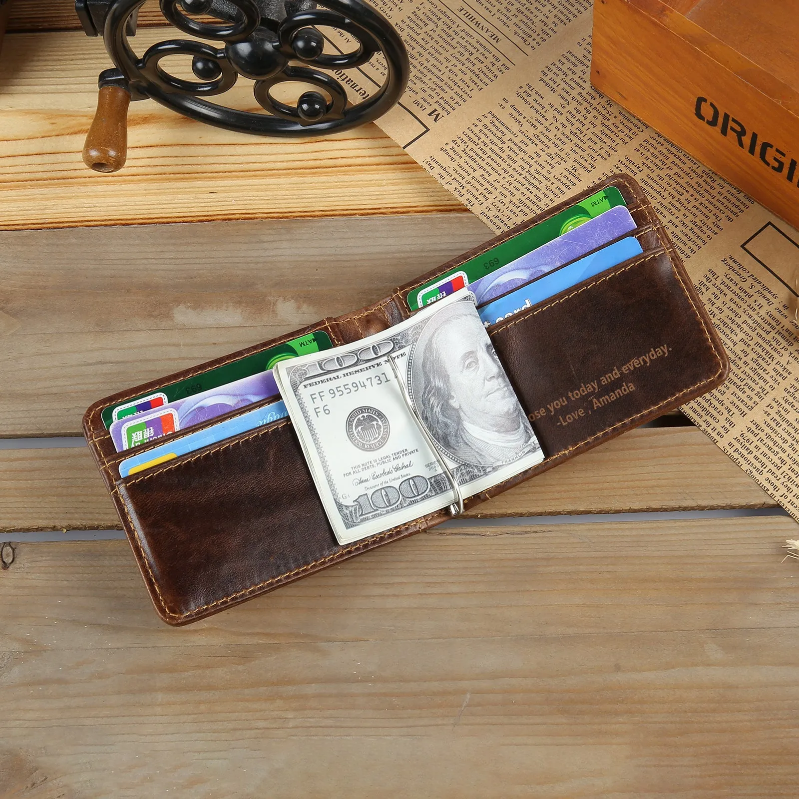 Custom Genuine Leather Wallet