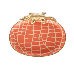 Dana Gibson Croc Tray, Orange