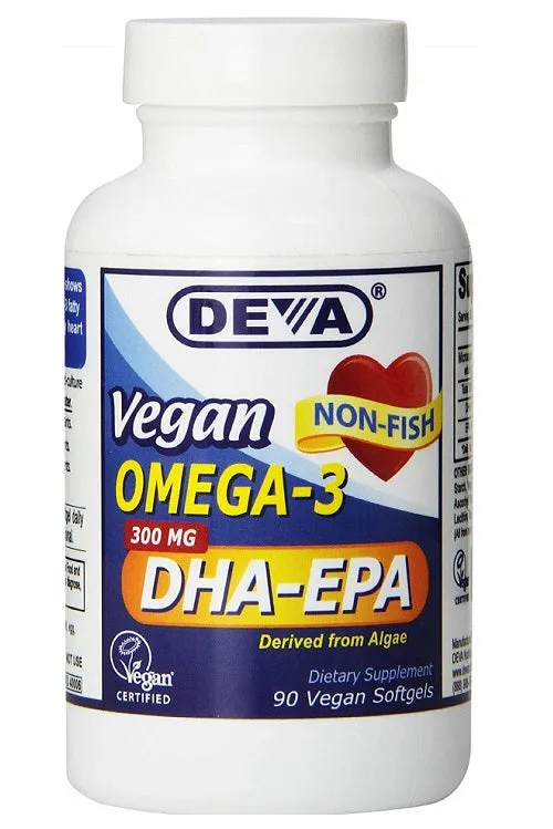 DEVA - Vegan Omega-3 DHA-EPA 300mg - 90 Vegan Softgels