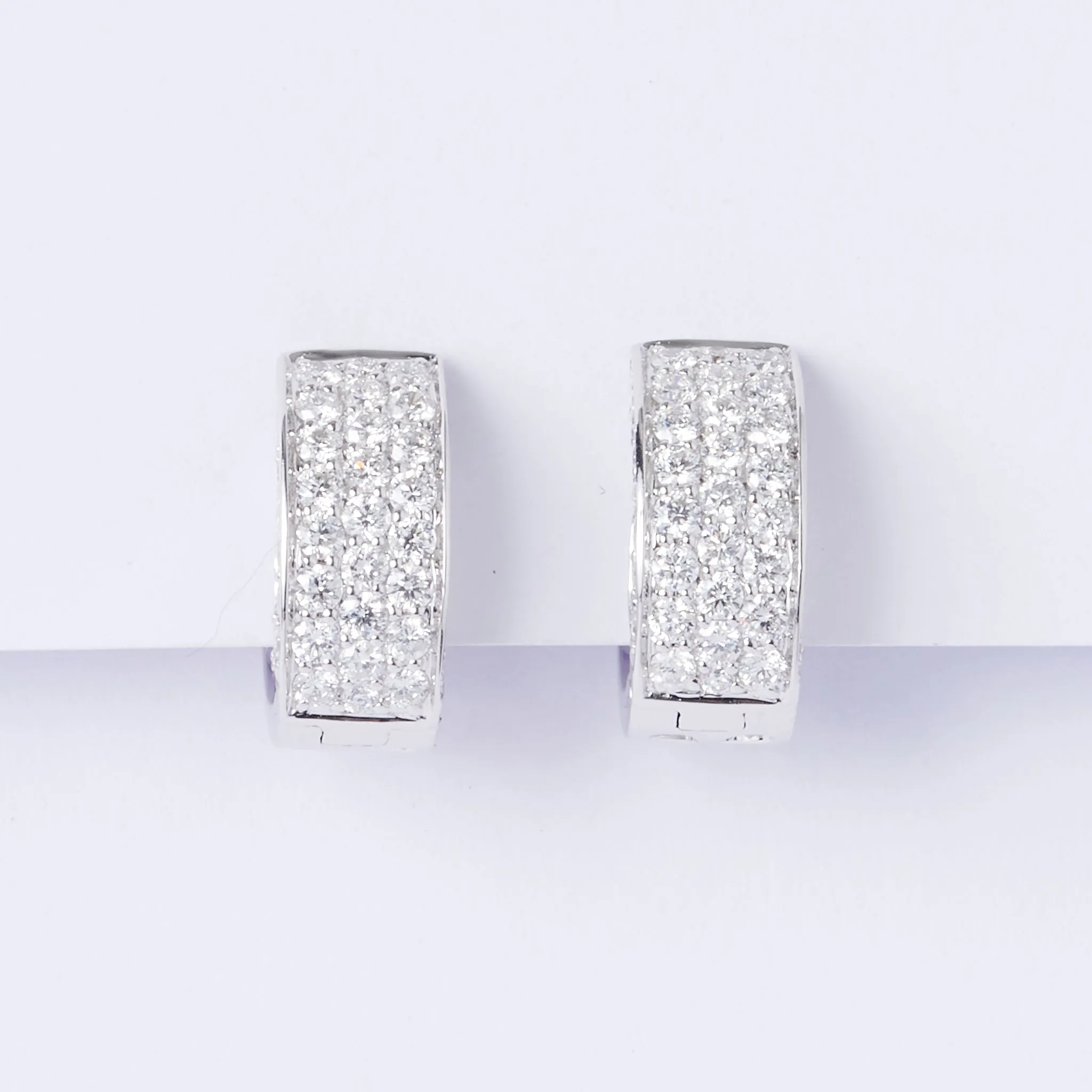 Diamond Pavé Huggie Earrings