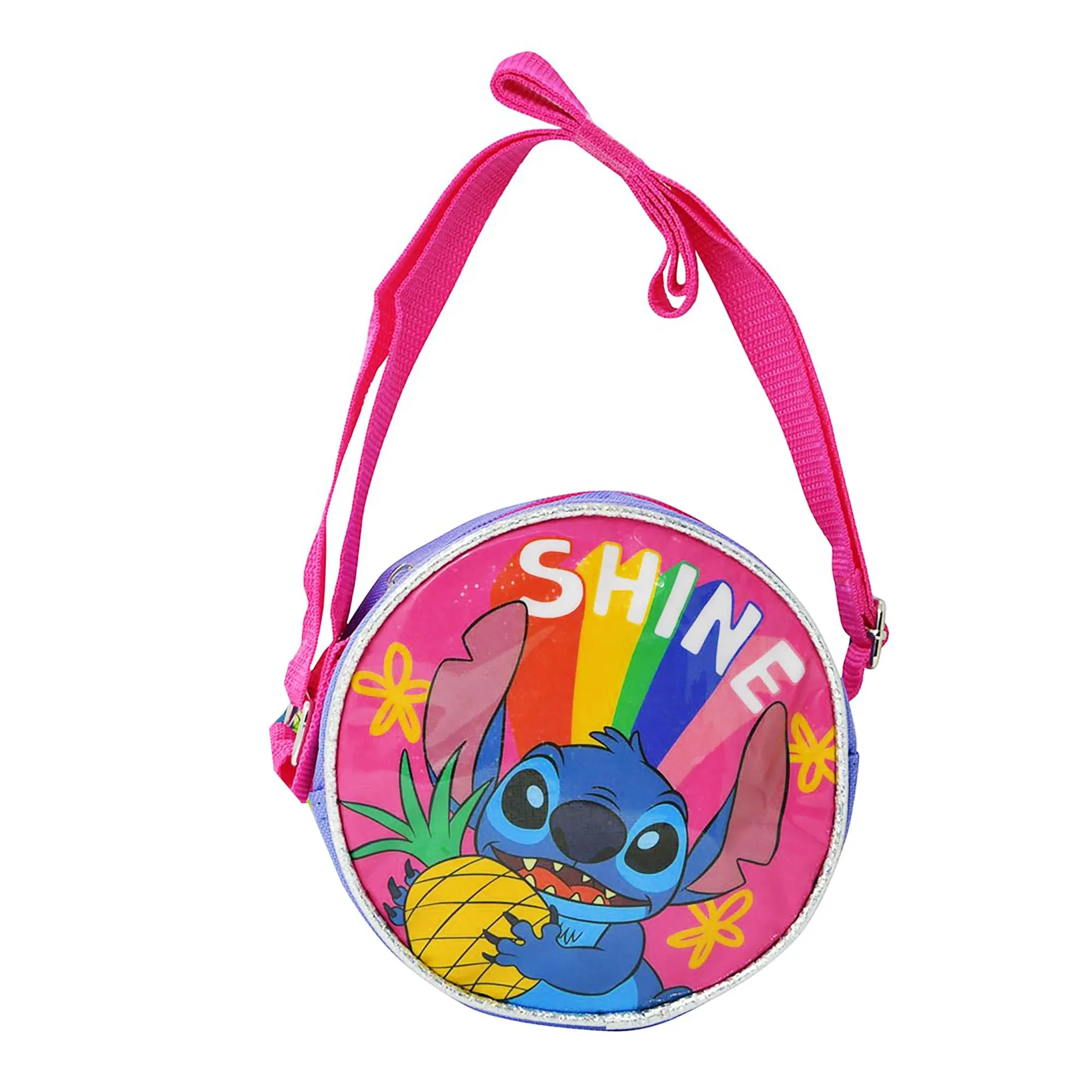 Disney Stitch Rainbow Round Crossbody Bag