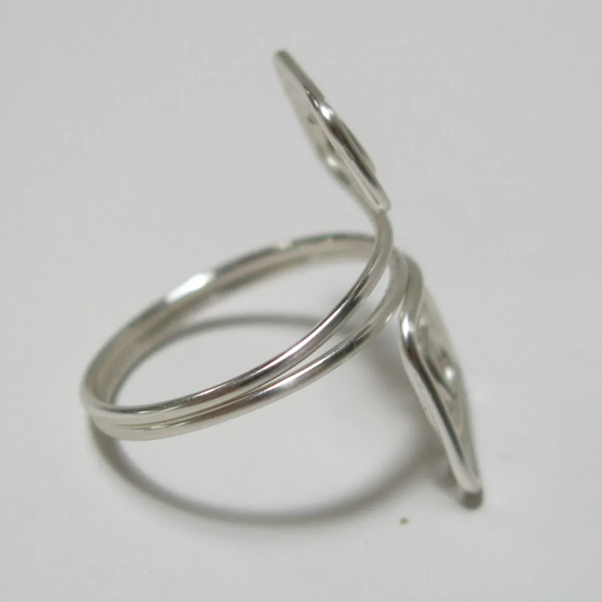 Double Squares Adjustable Wire Ring (click for other colors & sizes)