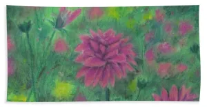 Dreaming of Dahlias ~ Beach Towel