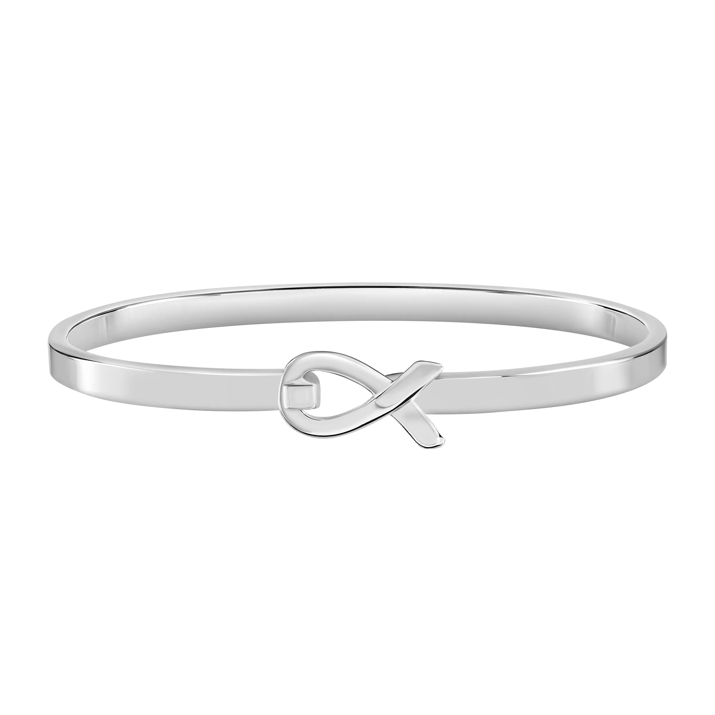 Elegant Cancer Awareness Bangle Bracelets