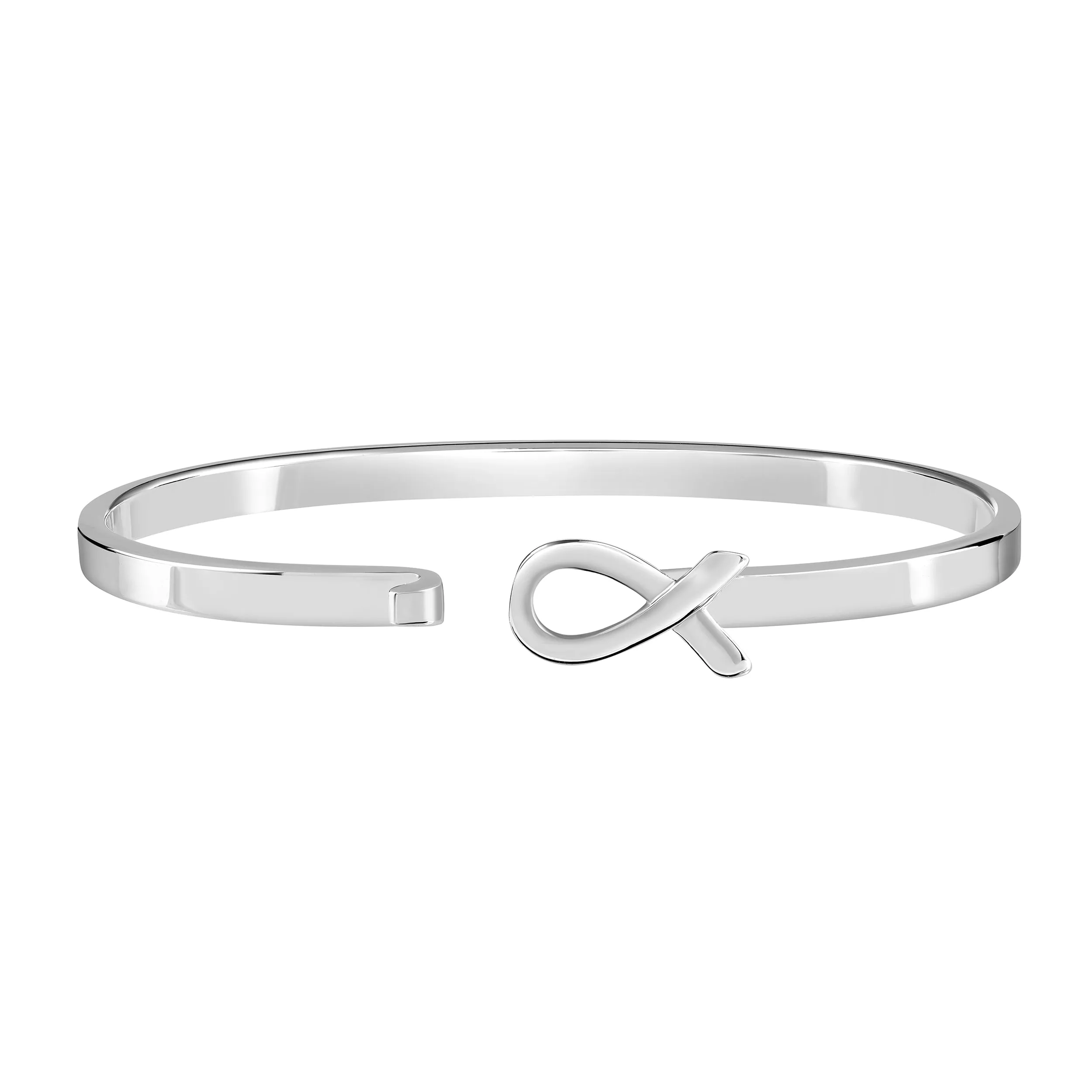 Elegant Cancer Awareness Bangle Bracelets