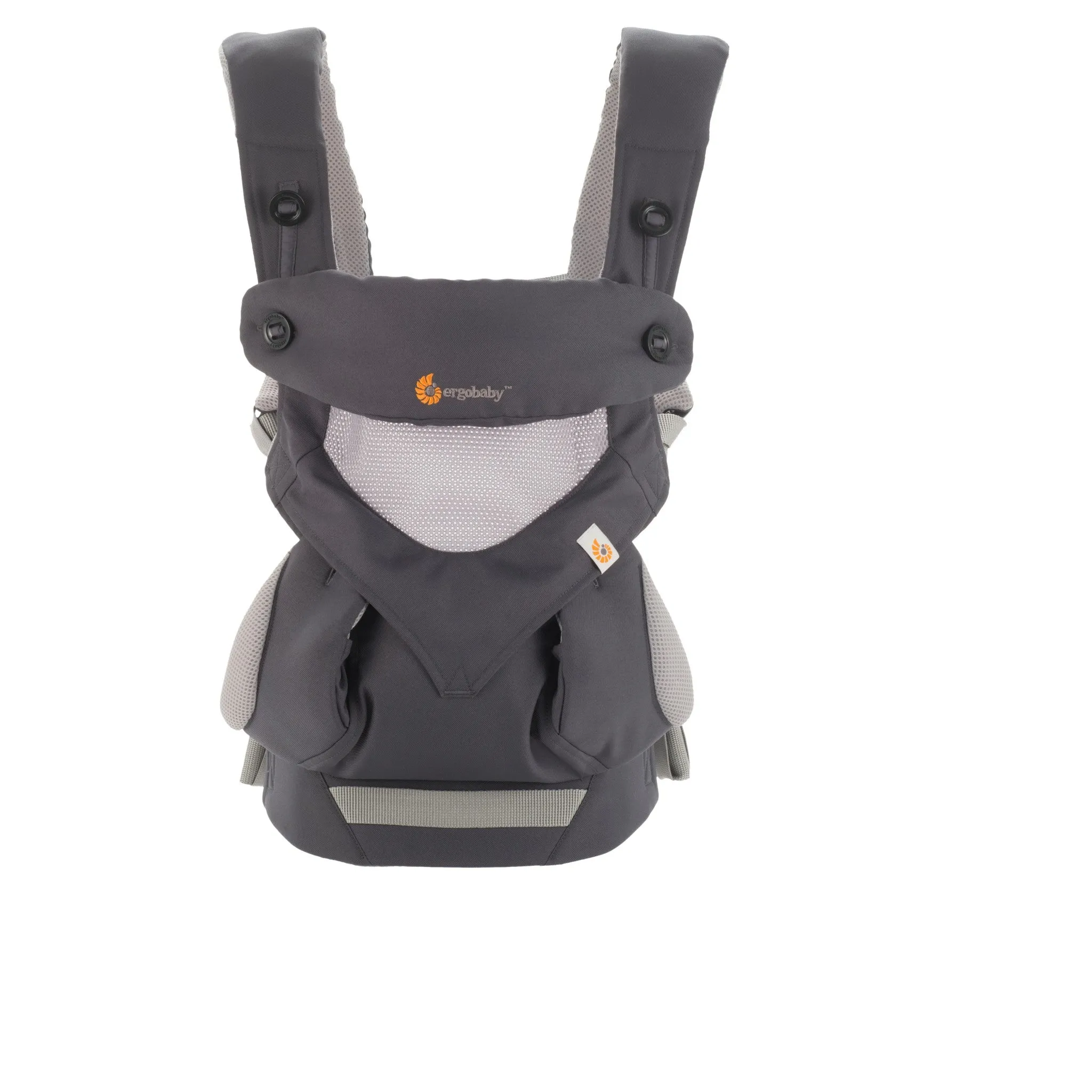 Ergobaby 360 Cool Air Breathable Mesh All Position Baby Carrier with Lumbar Support - Carbon Gray 12-45lb