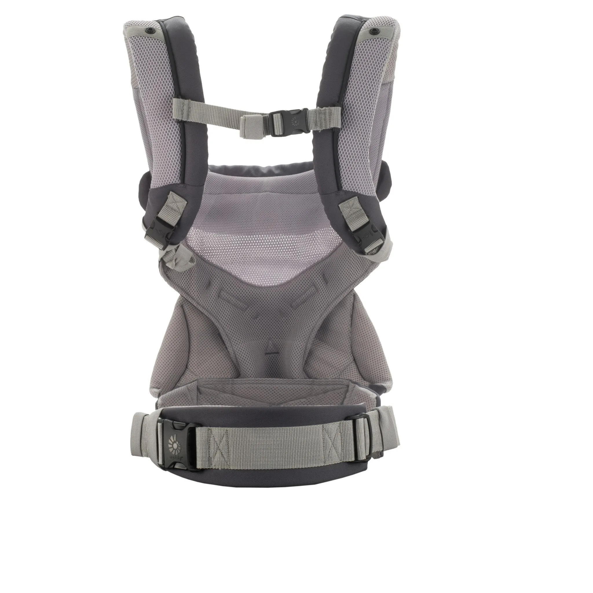 Ergobaby 360 Cool Air Breathable Mesh All Position Baby Carrier with Lumbar Support - Carbon Gray 12-45lb