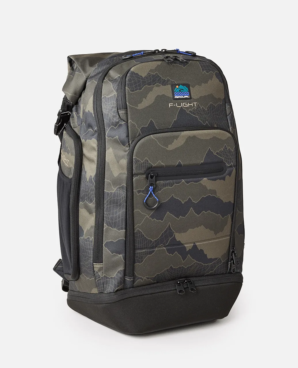 F-Light Surf 45L Search Backpack in Black & Olive