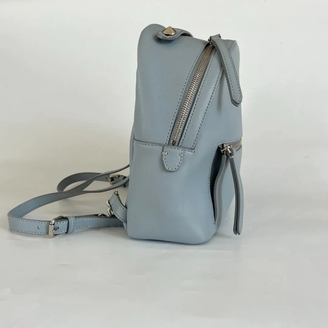 Fendi By The Way light blue leather Mini backpack