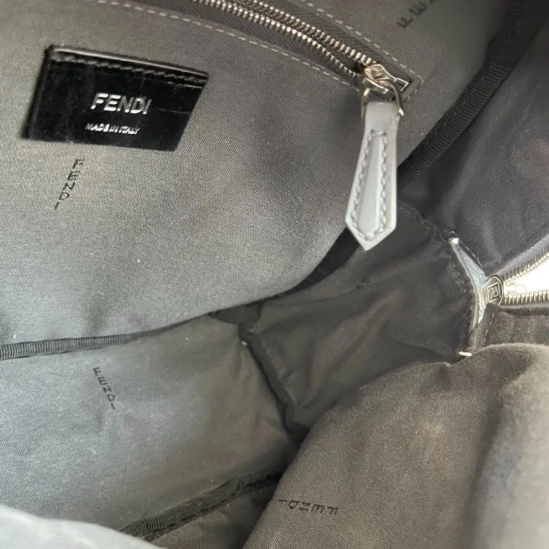 Fendi By The Way light blue leather Mini backpack