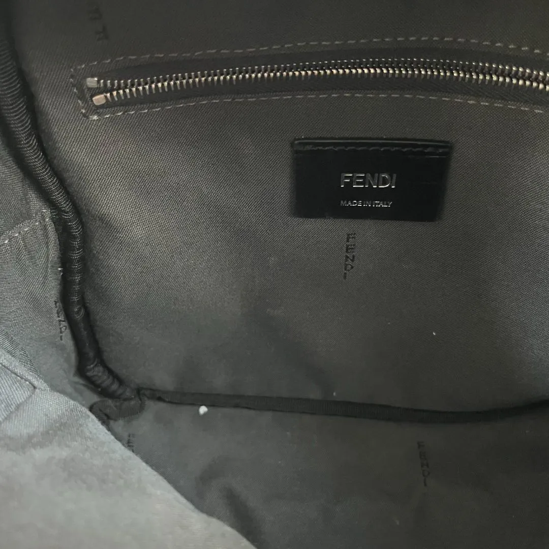 Fendi By The Way light blue leather Mini backpack